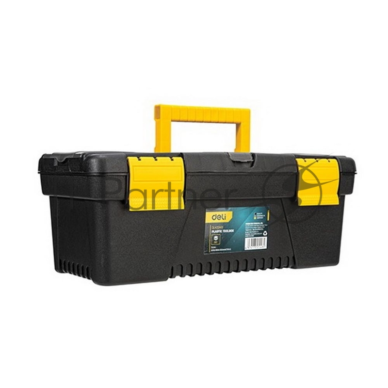 Ящик для инструментов Deli DL432417 380 х 200 х 180 мм Размер: 17 дюймов. Материал: полипропилен.