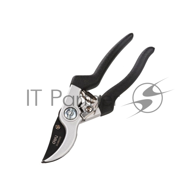 Секатор Deli DL580203 Размер 210 мм. Макс диаметр резки 15 мм. Сталь 55С. Термообработанная поверхность. Тефлоновая ручка из ПВХ.