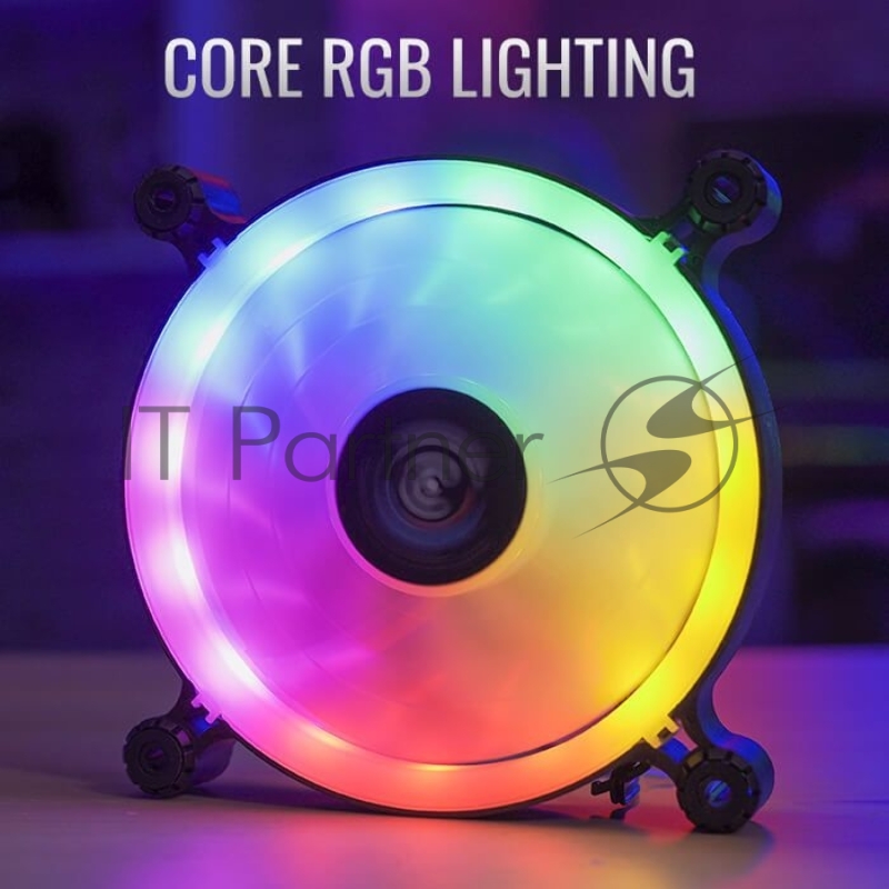 Вентилятор Aerocool Spectro 12 120x120mm 4-pin (Molex)20dB 140gr LED Ret