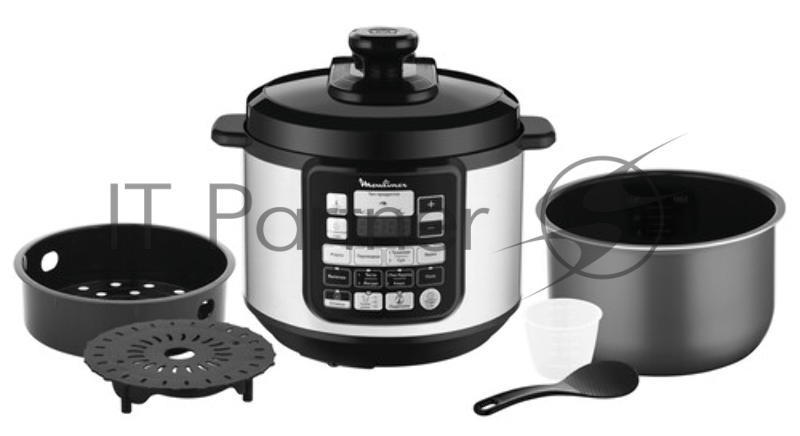 Мультиварка-скороварка Moulinex CE620D32 5л 1000Вт серебристый/черный