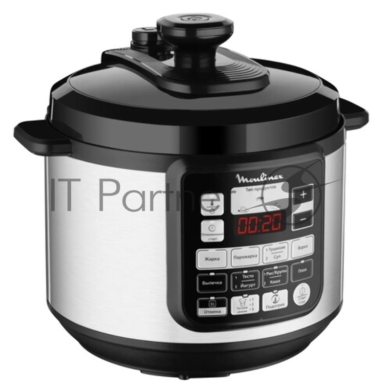 Мультиварка-скороварка Moulinex CE620D32 5л 1000Вт серебристый/черный