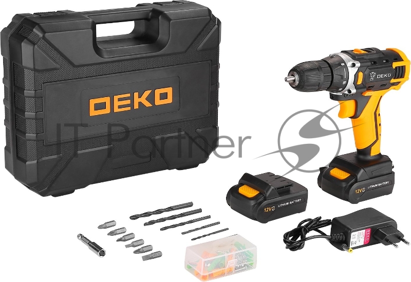 Дрель-шуруповерт Deko DKCD12FU-Li Advanced аккум. патрон:быстрозажимной (кейс в комплекте) (063-4132)