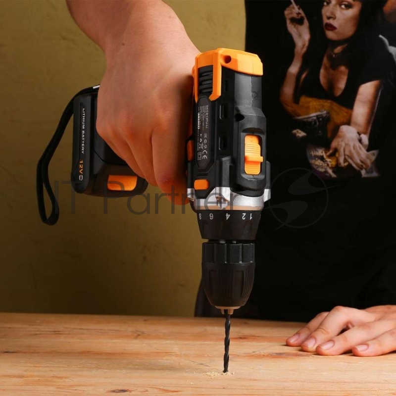 Дрель-шуруповерт Deko DKCD12FU-Li Advanced аккум. патрон:быстрозажимной (кейс в комплекте) (063-4132)