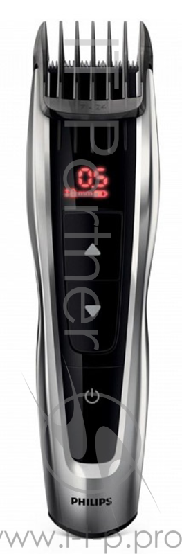 Машинка для стрижки Philips HC7460/15 черный/серебристый (насадок в компл:3шт)