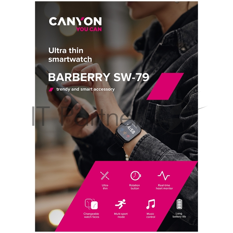 Смарт-часы CANYON CNS-SW79BB