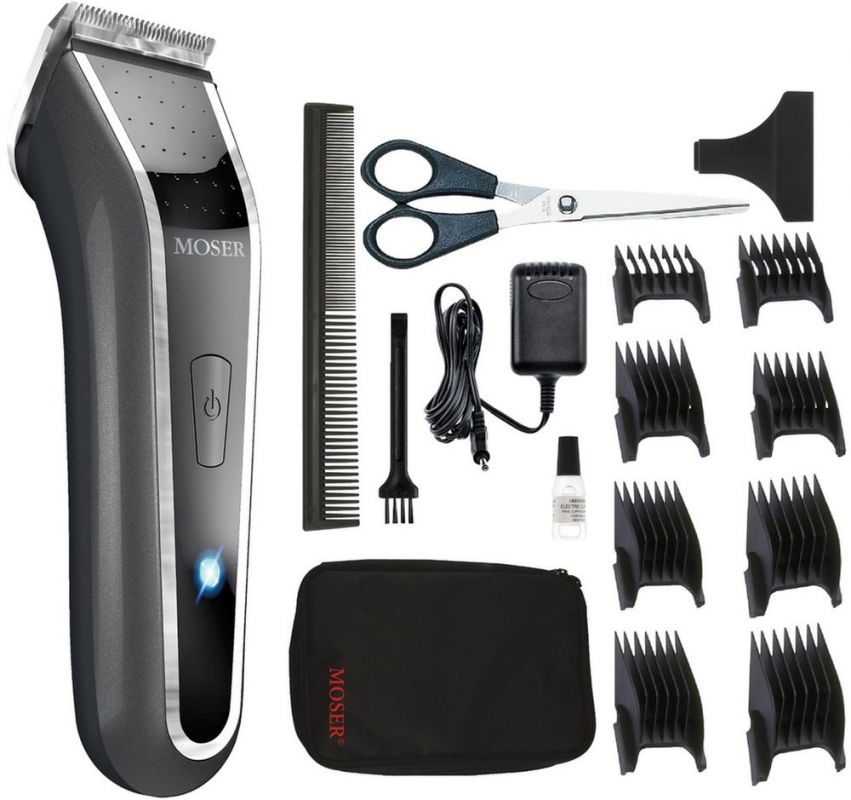Машинка для стрижки Moser Lithium Pro LED серебристый