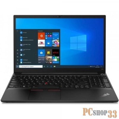 Ноутбук ThinkPad E15 Gen 2 15,6 FHD (1920x1080) IPS 250N, i5-1135G7, 8GB DDR4 3200 SODIMM, 256GB SSD M.2, Intel Iris Xe, WiFi, BT, FPR, IR Cam, 45Wh, 65W USB-C, Win 10P64 ENG, Black, 1Y, 1.7kg