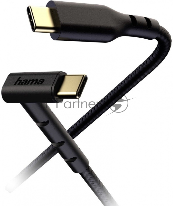 Кабель Hama Stand 187214 USB Type-C (m) USB Type-C (m) 1.5м черный