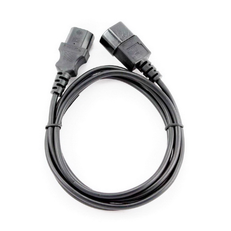 Кабель Cablexpert Кабель питания сист.блок-монитор 1.8м, C13-C14, 3х1кв.мм., черный, с зазем. (PC-189-1-1.8M)