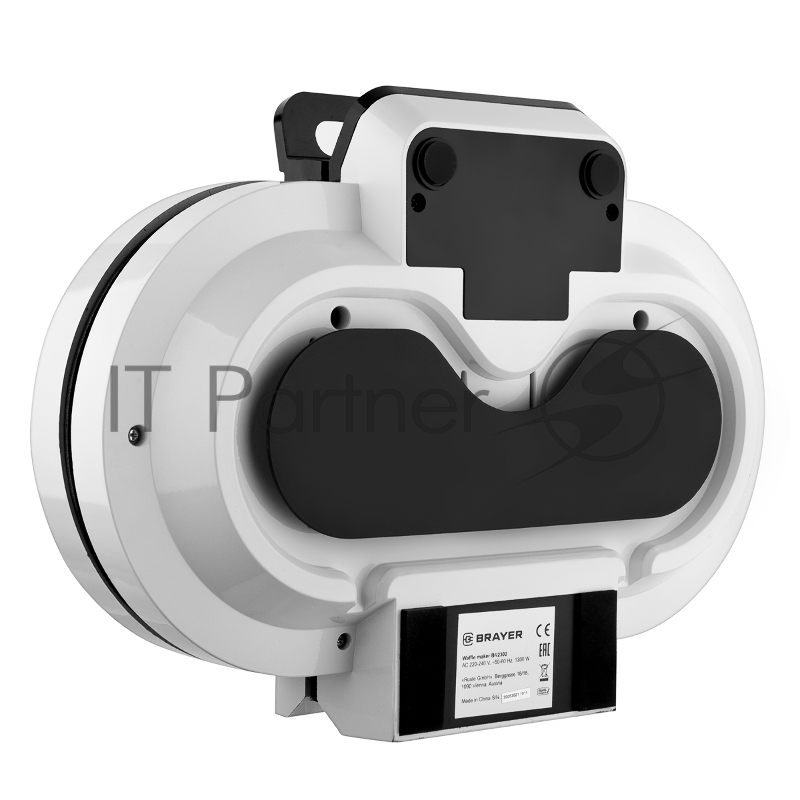 Вафельница BRAYER BR2302 1200 Вт, 10 шт за раз, форма серца,антиприг.покрыт, регул.темпер