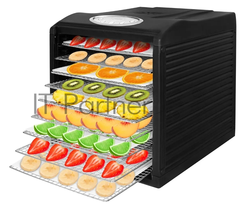 Сушилка для овощей и фруктов Hyundai HYFD-1803, черный, 27 поддонов