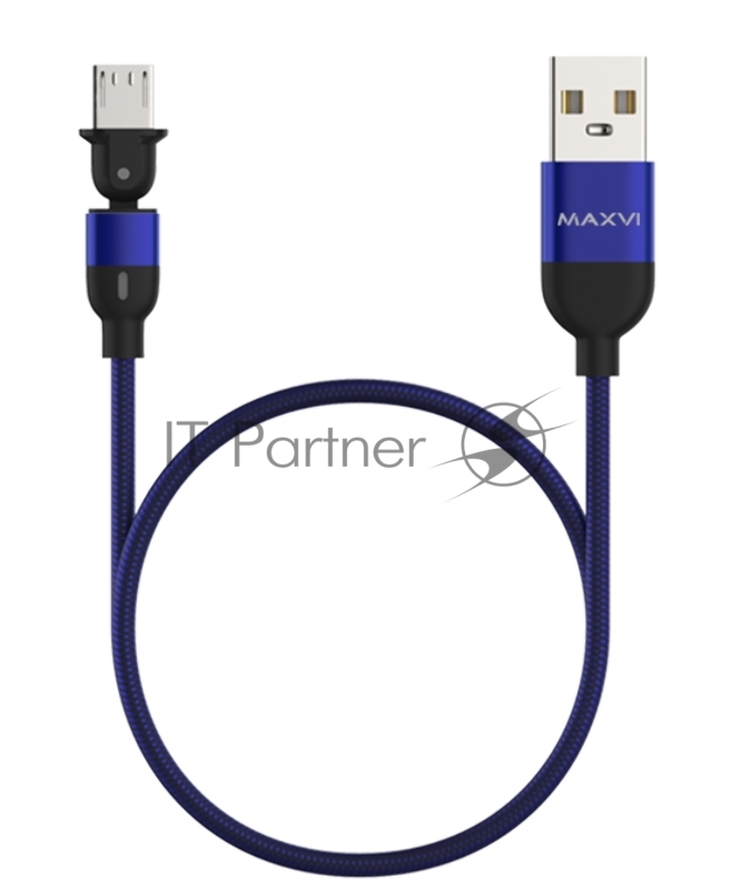 Кабель Maxvi MC-19M blue, USB-A - microUSB, 2.4A, LED Описание: ток макс. нагрузки 2.4А, макс. напряжение 5V стандарт USB 2.0 длина кабеля 1.5м, нейлоновая оплетка , металлические корпуса разъемов, LED подсветка, цвет: синий