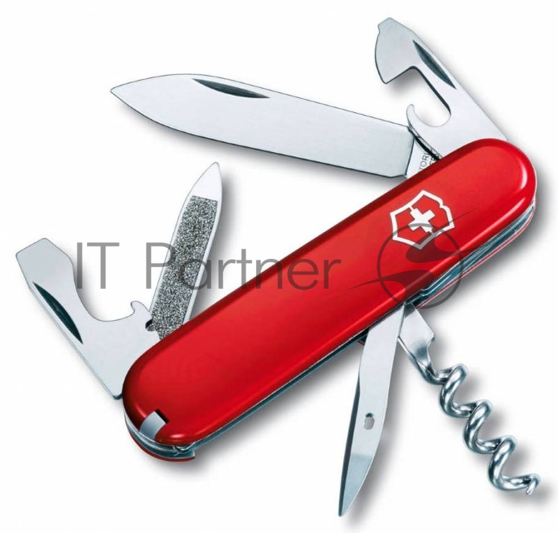 Нож перочинный Victorinox Sportsman (0.3802) 84мм 12функций красный карт.коробка