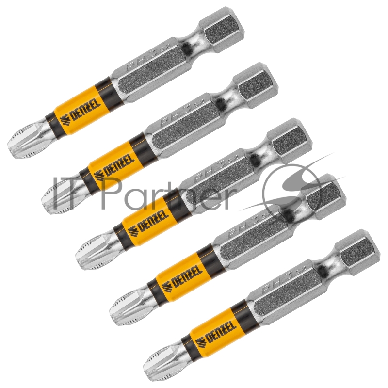 Набор бит, PH3x2, 5 шт.// Denzel