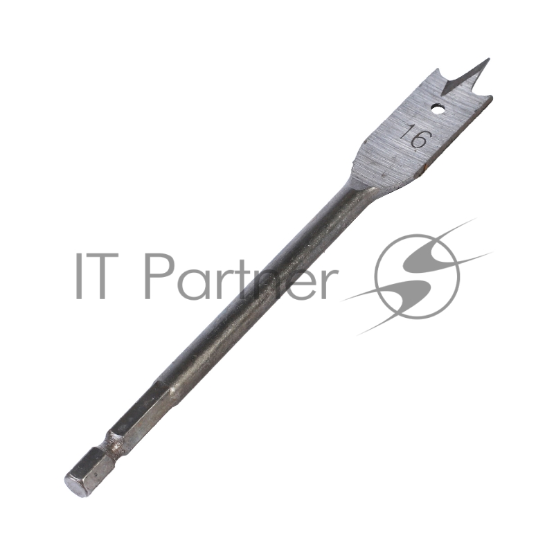 Сверло PATRIOT по дереву перовое 16мм х 150 мм, 1 шт в блистере