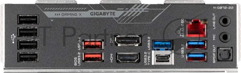 Материнская плата Gigabyte Z690 GAMING X, Socket 1700, Intel®Z690, 4xDDR5-4800, HDMI+DP, 3xPCI-Ex16, 6xSATA3(RAID 0/1/5/10), 4xM.2, 8Ch Audio, 2,5GbLan, (4+4)xUSB2.0, (5+2)xUSB3.2, (1+1)xUSB3.2 Type-C™, ATX, RTL