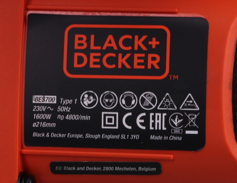 Торцовочная пила Black+Decker BDKITBES7002D 1600Вт 4800об/мин d=216мм