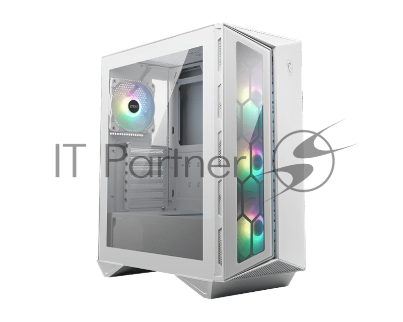 Компьютерный корпус MSI MPG GUNGNIR 110R WHITE 2xUSB 3.0, 1xType C, 4x120mm ARGB Fan, Tempered Glass Window, Brown Box