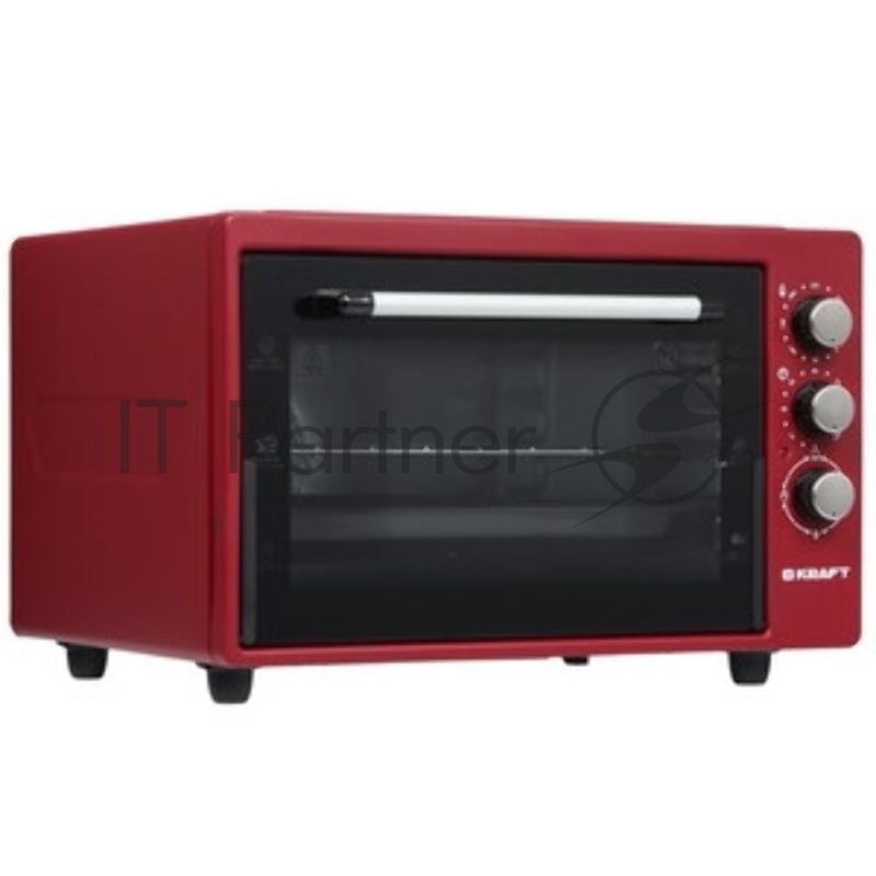 Мини-печь KRAFT KF-MO 3800 R красный