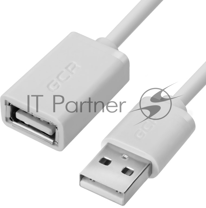 Удлинитель Greenconnect 0.5m USB 2.0, AM/AF, белый, 28/28 AWG, морозостойкий, GCR-UEC5M-BB-0.5m