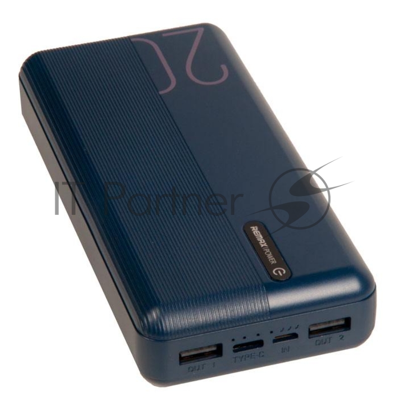 Внешний аккумулятор REMAX RPP-296 Landon Power Bank, 2.1A, (20000mAh), синий