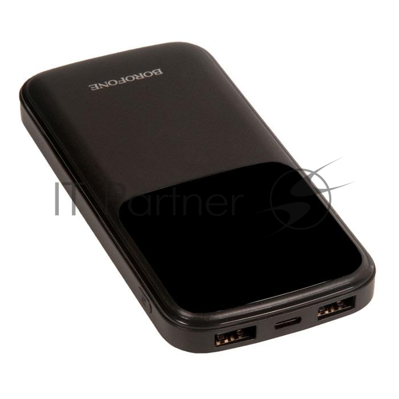 Внешний аккумулятор BOROFONE BJ17 Oceanic digital power bank, 2.1А (10000mAh), черный