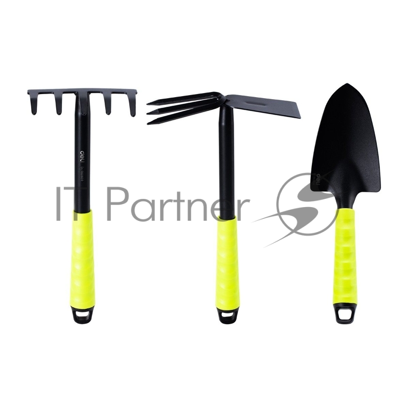 Набор лопата, мотыга, грабли Deli DL580803 Длина 31 см, защита от ржавчины и коррозии