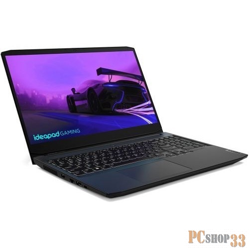 Ноутбук Lenovo IdeaPad Gaming 3 15IHU6 15.6(1920x1080 IPS)/Intel Core i7 11370H(3.3Ghz)/16384Mb/512SSDG GeForce RTX3050(4096Mb)/Cam/BT/WiFi/45 1y/2.25kg/black/noOS + 170W, RU kbd