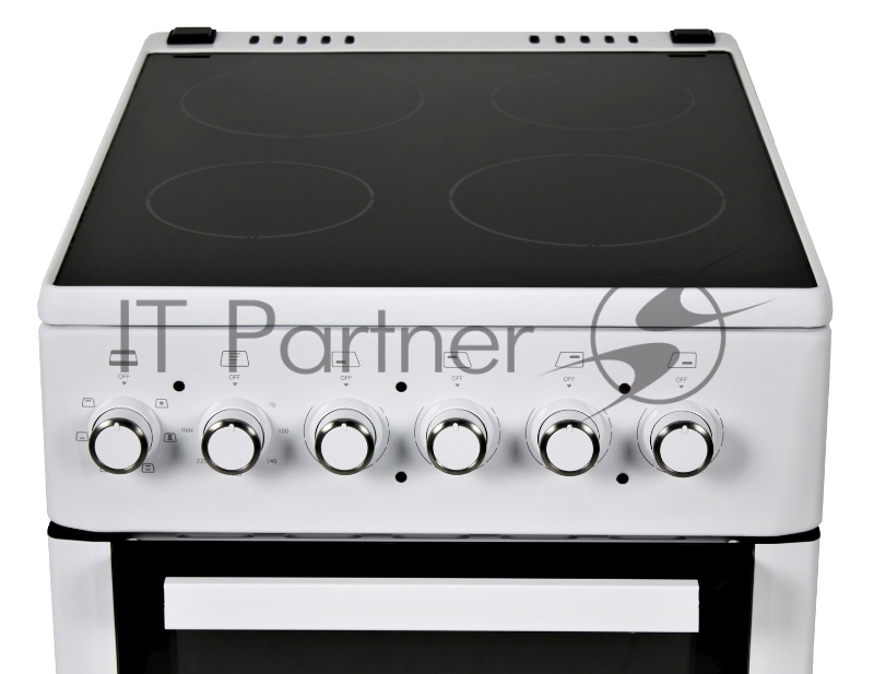 Плита Электрическая Hyundai REE225 белый стеклокерамика (без крышки)