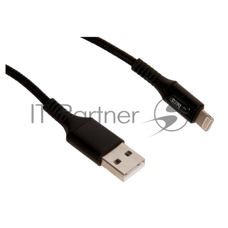 Кабель USB HOCO U79 Admirable для Lightning, 2.4А, длина 1.2м, черный