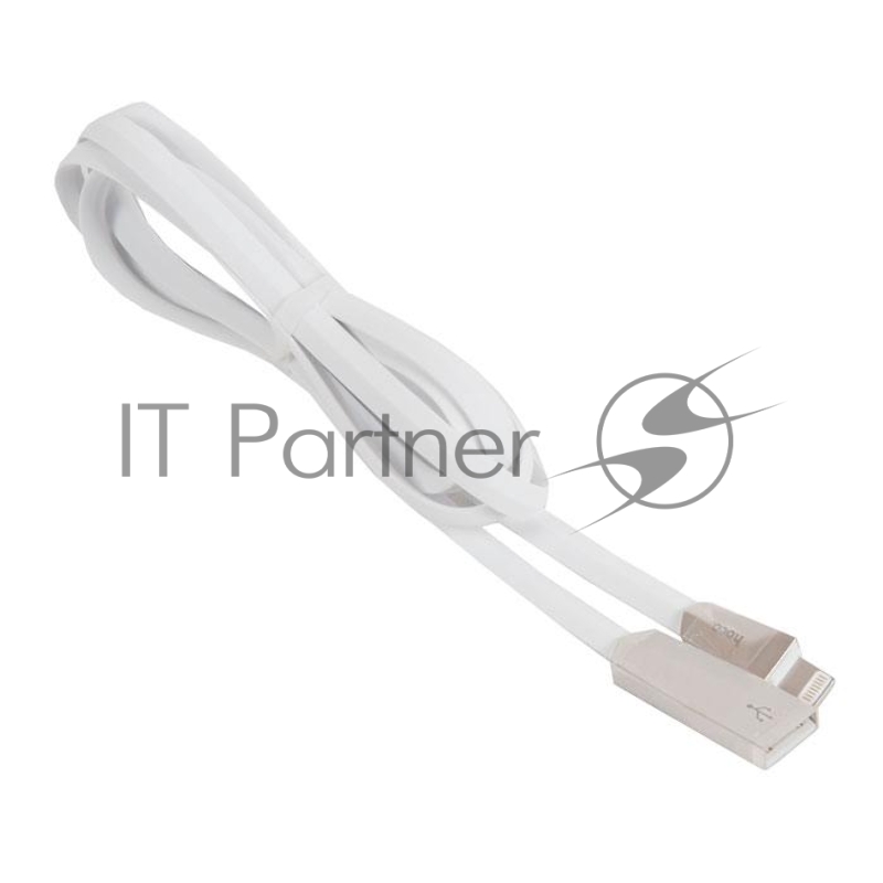 Кабель USB HOCO x4 Zinc для Lightning, 2.4А, длина 1.2м, белый