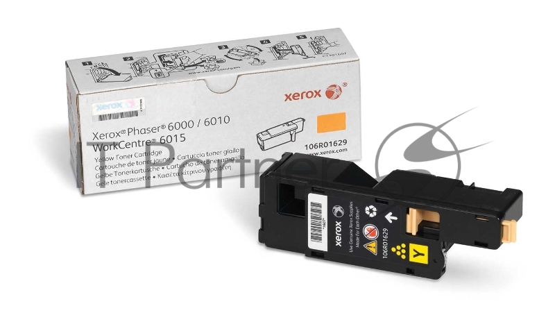 Картридж Xerox 106R01629 лазерный желтый для WorkCentre 6015, 1000 стр