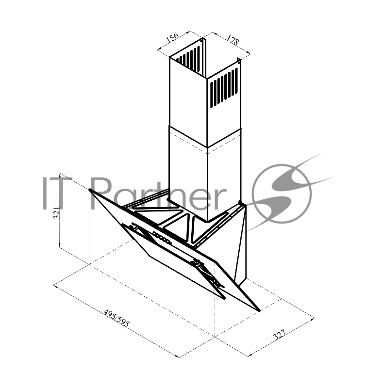 Вытяжка LEX MIRA 600 WHITE