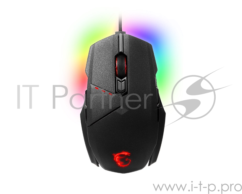 MSI Clutch GM60 Игровая мышь (8 кнопок, 10800 dpi, RGB подсветка, USB, S12-0401470-D22)