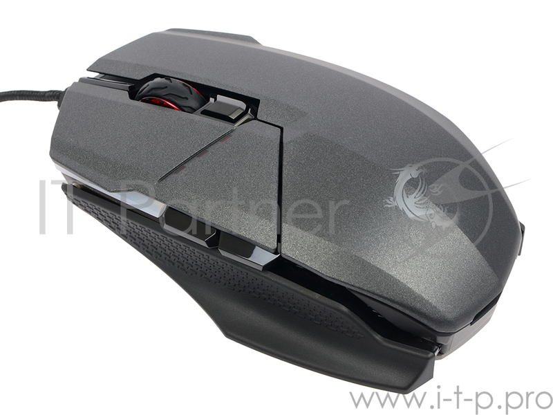 MSI Clutch GM60 Игровая мышь (8 кнопок, 10800 dpi, RGB подсветка, USB, S12-0401470-D22)