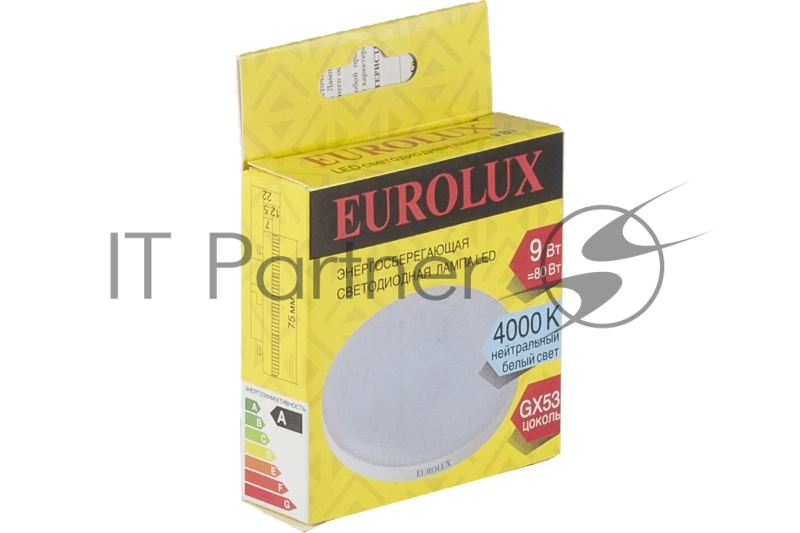 Лампа светодиодная LL-E-TAB-9W-230-4K-GX53 (таблетка