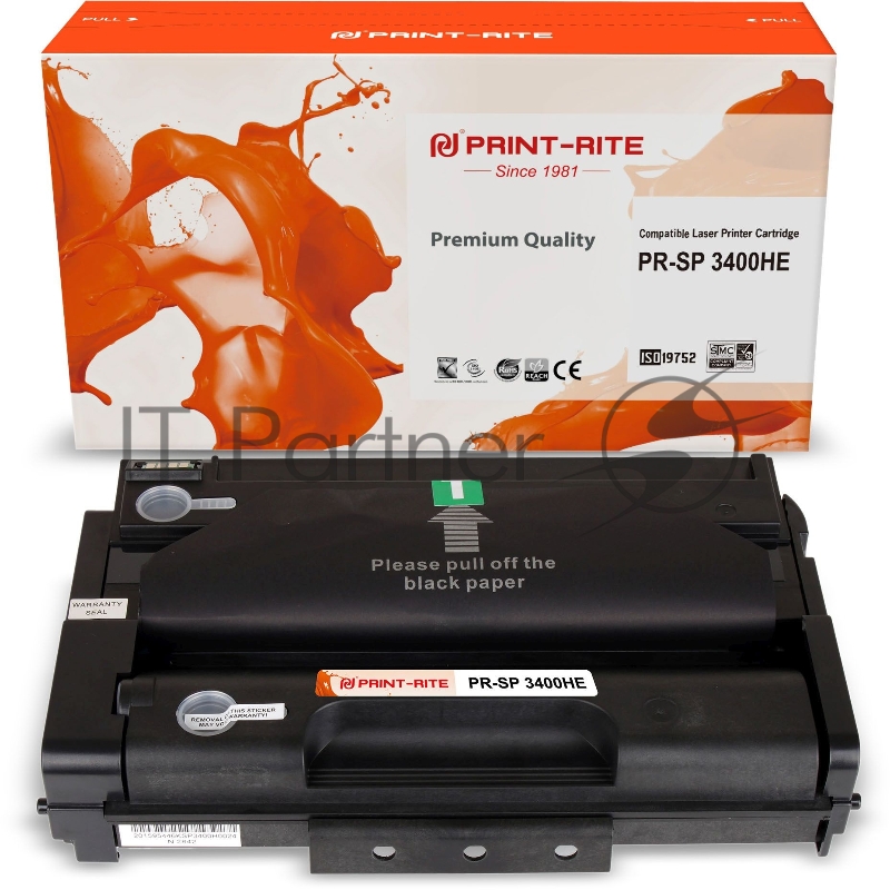 Картридж лазерный Print-Rite TFR449BPU1J PR-SP3400HE SP 3400HE черный (5000стр.) для Ricoh Aficio SP 3400/3410/3410dnSP 3510/3510dn