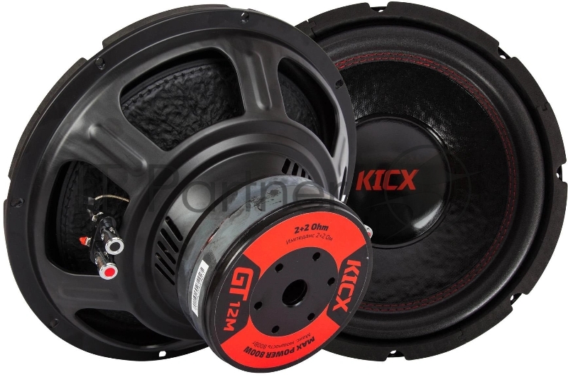 Сабвуфер автомобильный Kicx GT-12M 500Вт пассивный (30см/12)