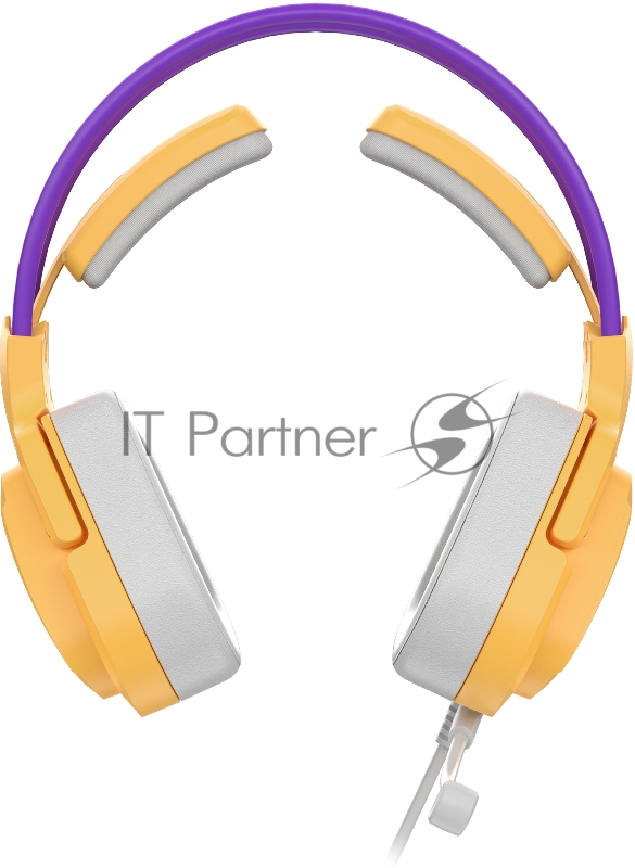 Наушники с микрофоном A4Tech Bloody G575 желтый/фиолетовый (G575 /ROYAL VIOLET/ USB)