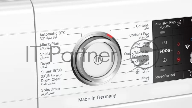 Стиральная машина BOSCH WAV28KH0GC Отдельно стоящая Series 8, загрузка 9 кг, функция Home Connect, EcoSilence, AllergyPlus, i-Dose