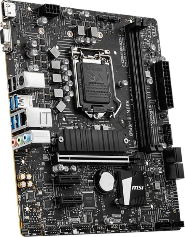 Материнская плата MSI B560M BOMBER Soc-1200 Intel B560 2xDDR4 mATX AC`97 8ch(7.1) 2.5Gg+VGA+HDMI White Box