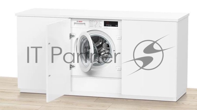 Встраиваемая стиральная машина BOSCH WIW24560GC Series 6, загрузка 8 кг, функция дозагрузки, EcoSilense