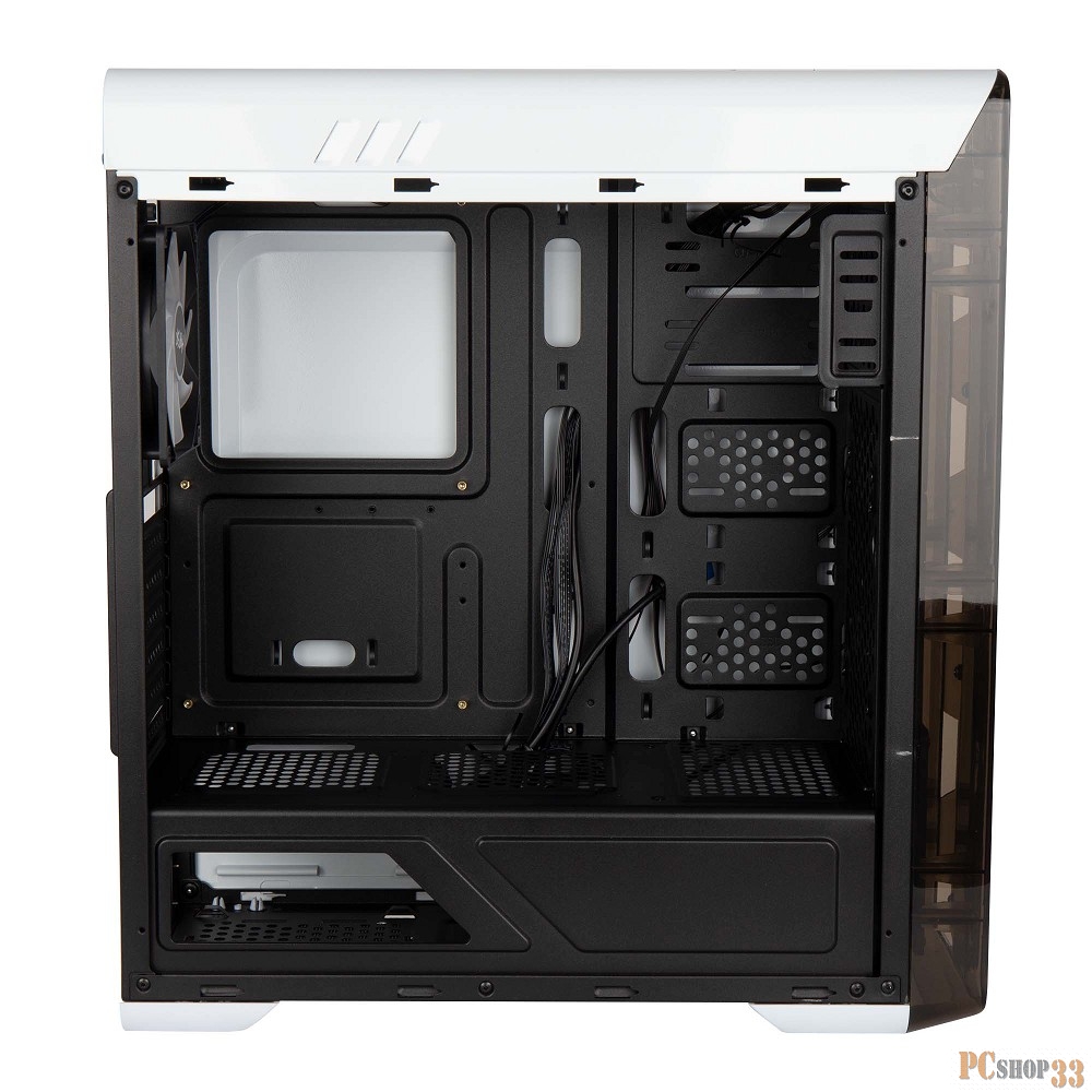 Корпус Hiper M11 FRGB-WT черный без БП ATX 4x120mm 1xUSB2.0 1xUSB3.0 audio bott PSU