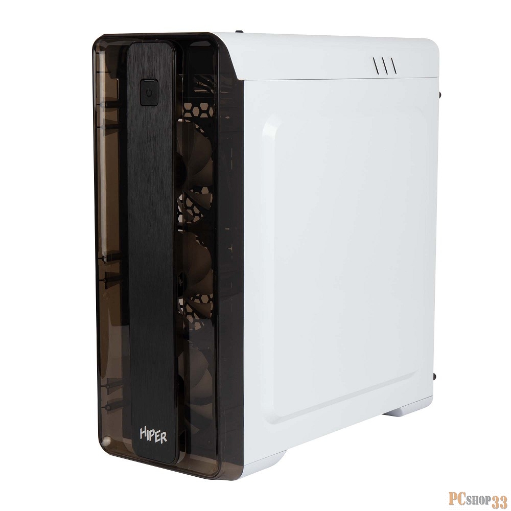 Корпус Hiper M11 FRGB-WT черный без БП ATX 4x120mm 1xUSB2.0 1xUSB3.0 audio bott PSU