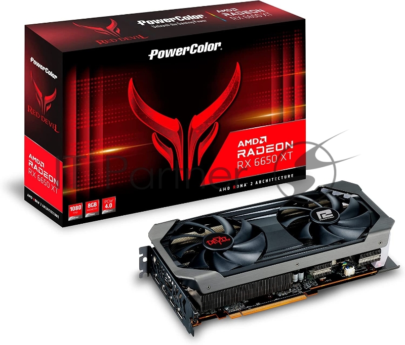 Видеокарта PowerColor PCI-E 4.0 AXRX 6650XT 8GBD6-3DHE/OC AMD Radeon RX 6650XT 8192Mb 128 GDDR6 2523/17500 HDMIx1 DPx3 HDCP Ret