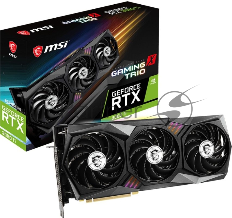 Видеокарта PCIE16 RTX3060TI 8G GDDR6X 3060TI GAMING X TRIO 8GD6X MSI