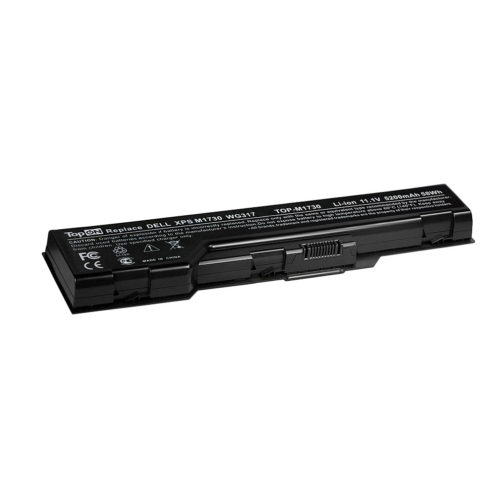 Аккумулятор для ноутбука Dell XPS M1730, 1730 Series. 11.1V 5200mAh 58Wh. XG510, HG307
