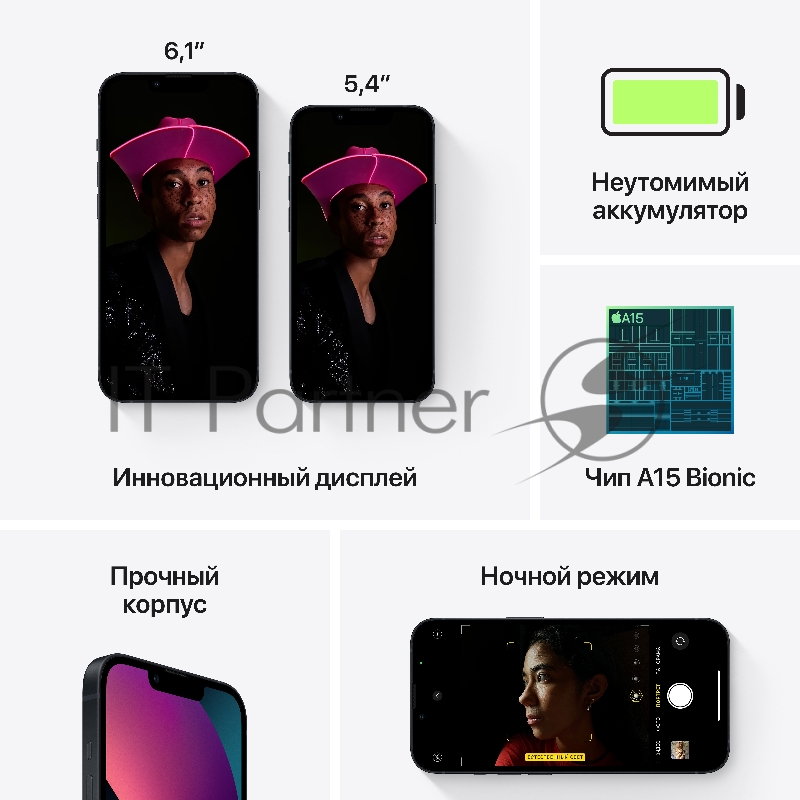 Смартфон iPhone 13 128GB Midnight
