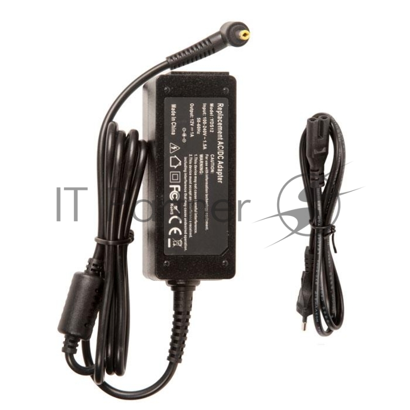 Блок питания для монитора и телевизора LCD 12V 1A, 12W, 4.0х1.7