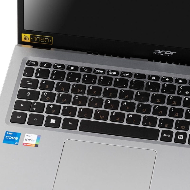 Ноутбук Acer ASPIRE 3 A315-58-5427 15.6 FHD, Intel Core i5-1135G7, 8Gb, 256GB SSD, No ODD, int., Win11, чёрный AZERTY